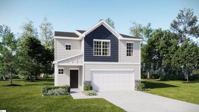 118 Sun Chase Rd Unit Cc 13Crane, Anderson, SC 29621 - view of front of home featuring a garage, driveway, and a front lawn