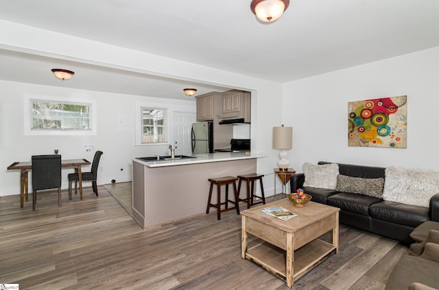 208 Arlington Avenue Unit A And B, Anderson, SC 29621 - living area featuring wood finished floors and baseboards