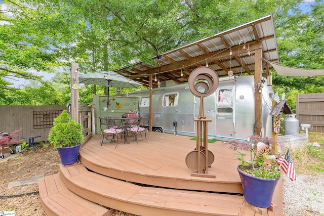 298 Stamey Valley Rd, Travelers Rest, SC 29690 - view of wooden terrace