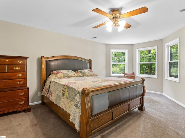 112 Scruggs Ln, Gaffney, SC 29341 - bedroom featuring carpet flooring, baseboards, and ceiling fan