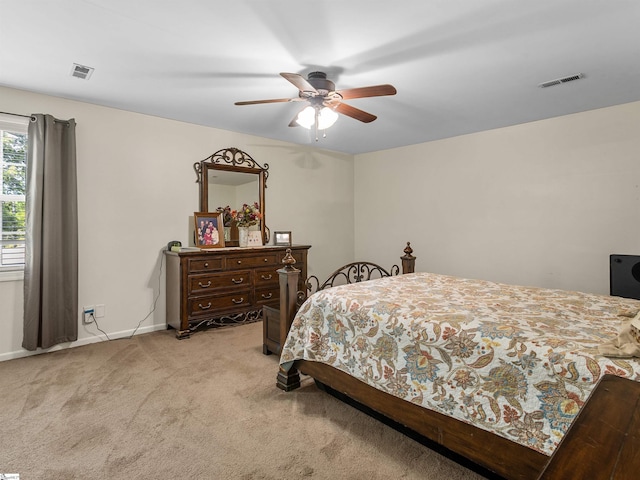 112 Scruggs Ln, Gaffney, SC 29341 - bedroom featuring carpet floors, baseboards, and a ceiling fan