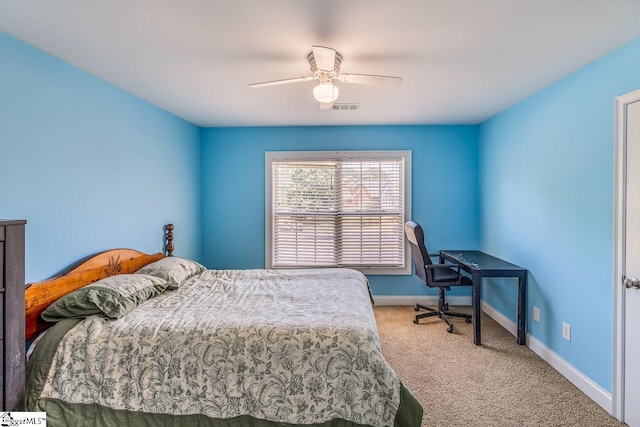 414 Mayburgh Ct, Spartanburg, SC 29301 - carpeted bedroom with baseboards and ceiling fan