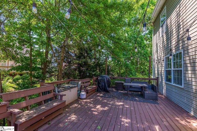 414 Mayburgh Ct, Spartanburg, SC 29301 - deck with an outdoor hangout area