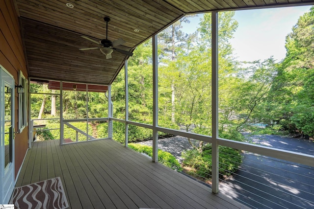 212 Middleton Shores Dr, Anderson, SC 29621 - wooden deck with a ceiling fan