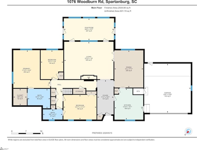 1076 Woodburn Rd, Spartanburg, SC 29302 - home floor plan