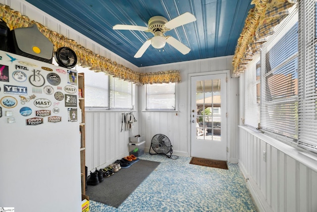 201 W Arlington Ave, Greer, SC 29650 - sunroom with a ceiling fan