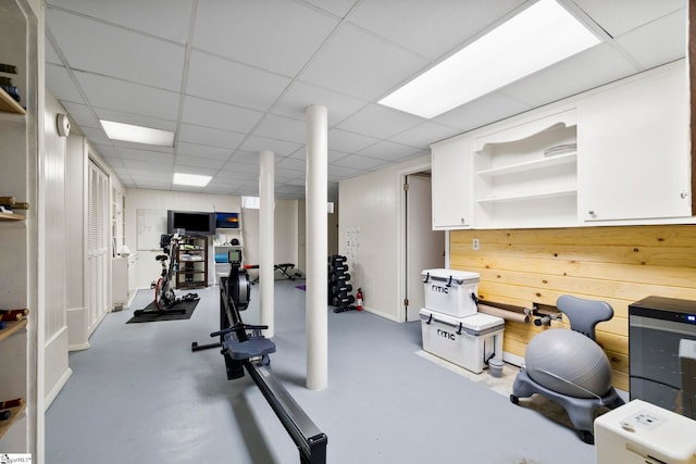 201 W Arlington Ave, Greer, SC 29650 - exercise room featuring a drop ceiling