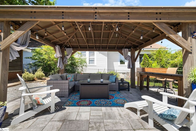 201 W Arlington Ave, Greer, SC 29650 - view of patio / terrace featuring a gazebo and outdoor lounge area