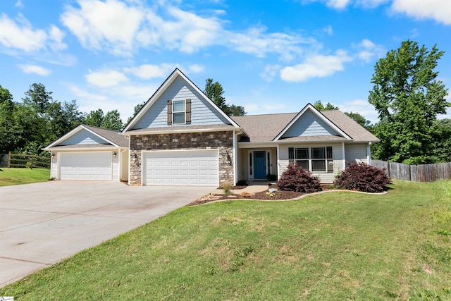 45 Lake Harbor Ct, Greer, SC 29651 - craftsman-style house with driveway, stone siding, and a shingled roof