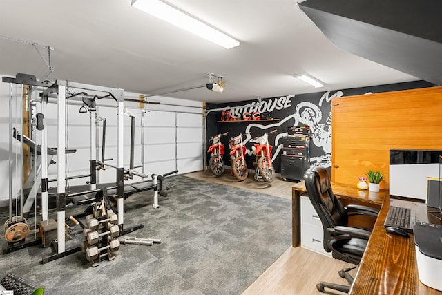45 Lake Harbor Ct, Greer, SC 29651 - garage with an office area