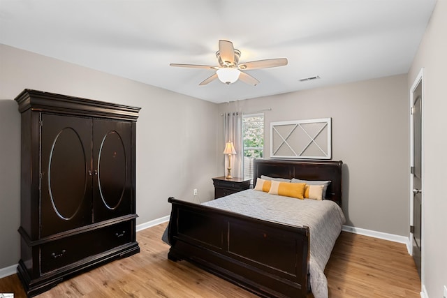 45 Lake Harbor Ct, Greer, SC 29651 - bedroom with baseboards, light wood-style floors, and ceiling fan