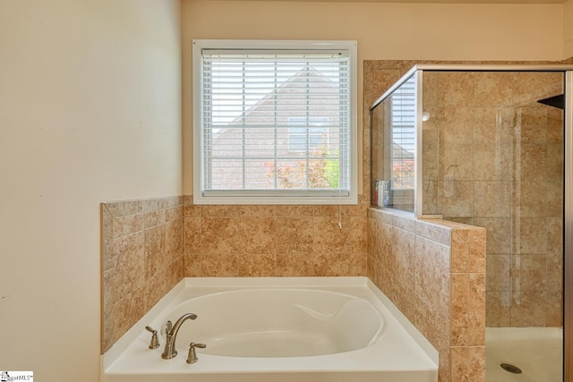 202 Buxton Ct, Easley, SC 29642 - full bath featuring a bath, plenty of natural light, and a shower stall