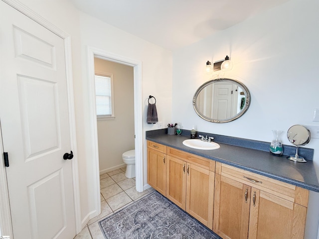 6050 Cross Anchor Rd, Enoree, SC 29335 - bathroom featuring vanity, toilet, and tile patterned flooring
