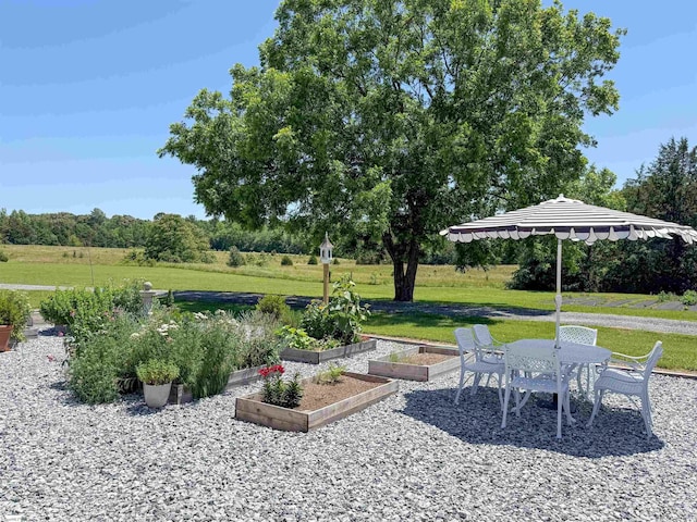 6050 Cross Anchor Rd, Enoree, SC 29335 - view of grassy yard with a garden