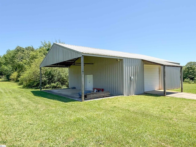 6050 Cross Anchor Rd, Enoree, SC 29335 - view of pole building featuring a lawn