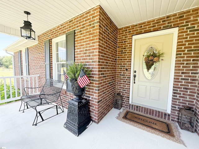 6050 Cross Anchor Rd, Enoree, SC 29335 - entrance to property featuring a porch and brick siding