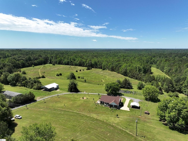 6050 Cross Anchor Rd, Enoree, SC 29335 - overview of rural landscape featuring a heavily wooded area