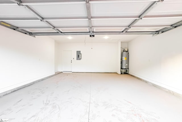 1623 Fairfield Rd, Chesnee, SC 29323 - garage featuring electric panel, water heater, baseboards, and a garage door opener