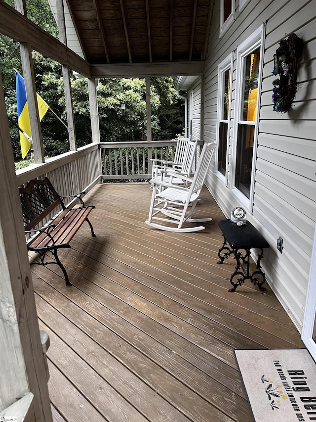 106 Stonegate Ct, Simpsonville, SC 29681 - view of wooden terrace