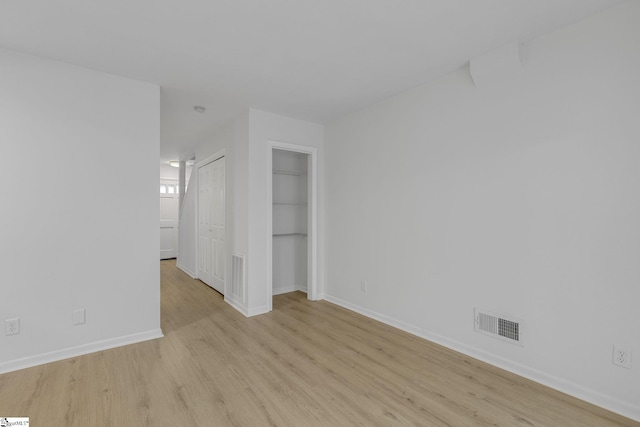 528 Market St, Spartanburg, SC 29301 - spare room with light wood-type flooring and baseboards