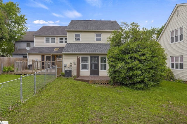 528 Market St, Spartanburg, SC 29301 - back of property featuring a wooden deck and a shingled roof