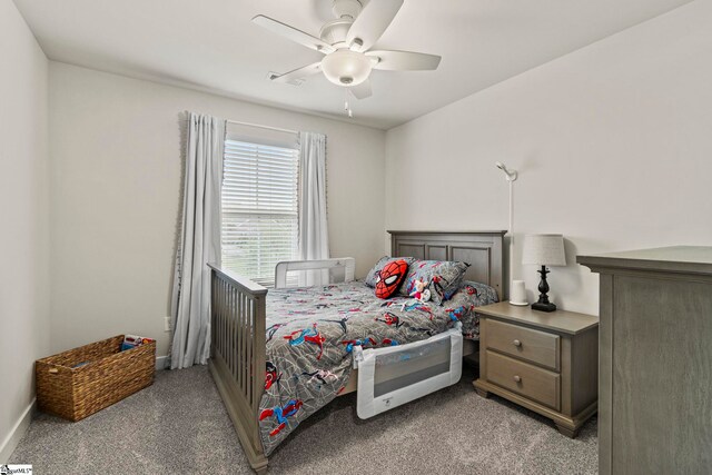 311 Sandusky Ln, Simpsonville, SC 29680 - carpeted bedroom with a ceiling fan