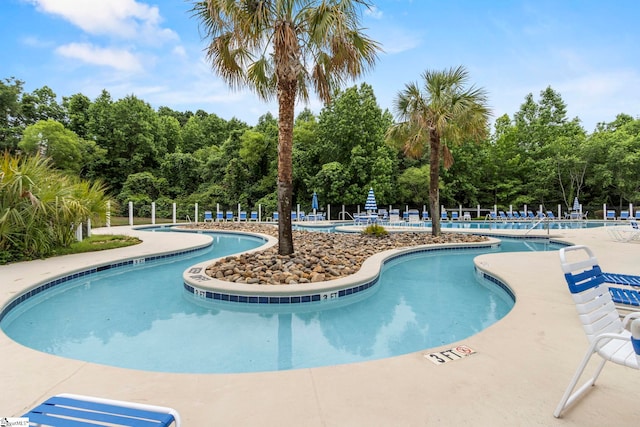 311 Sandusky Ln, Simpsonville, SC 29680 - community pool featuring view of wooded area