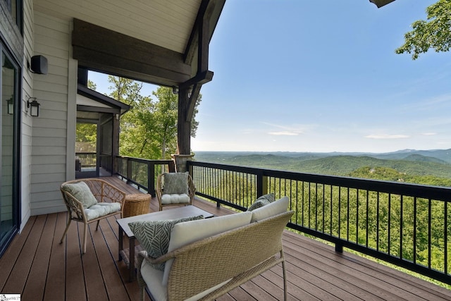 1110 Mountain Summit Rd, Travelers Rest, SC 29690 - deck with a mountain view