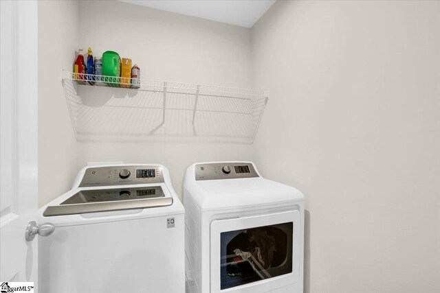 275 Ralston Rd, Greer, SC 29651 - washroom with washer and dryer