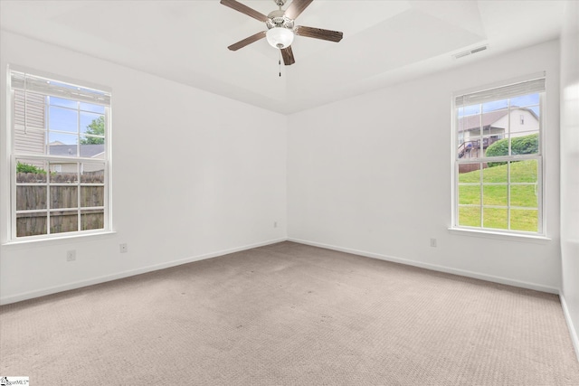 124 Bascom Ct, Greer, SC 29650 - unfurnished room featuring plenty of natural light, carpet, baseboards, and a ceiling fan