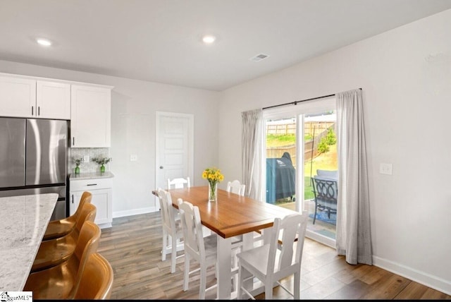 1019 Appalachian Dr, Moore, SC 29369 - dining room with light wood-style floors, baseboards, and recessed lighting