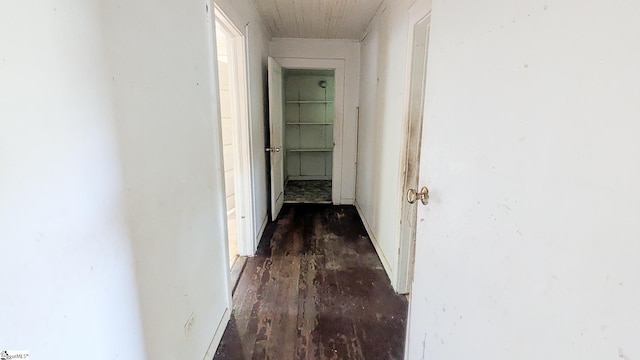 104 Albert St, Greer, SC 29651 - hallway with wood finished floors and baseboards