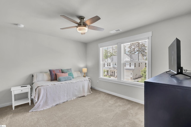 113 Marshfield Trl, Simpsonville, SC 29680 - bedroom with baseboards, carpet floors, and a ceiling fan