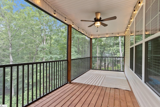 116 Woodstone Dr, Easley, SC 29642 - deck featuring ceiling fan