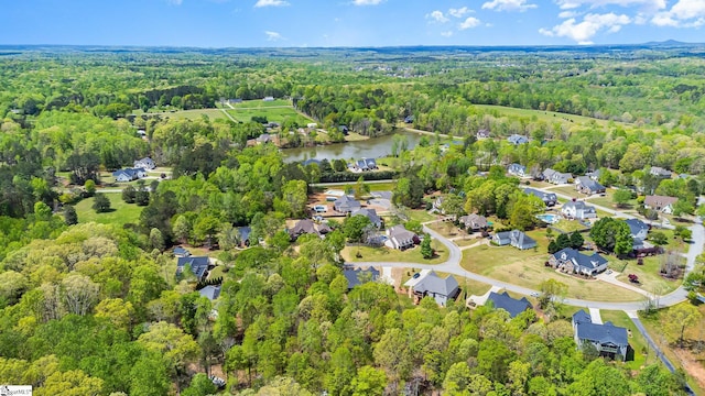 116 Woodstone Dr, Easley, SC 29642 - view of property location with a forest, a nearby body of water, and nearby suburban area