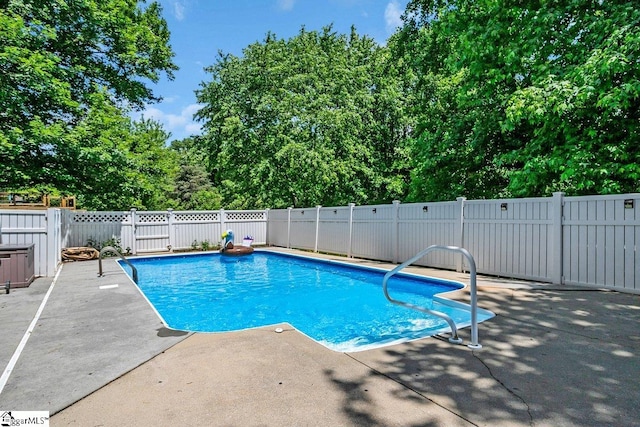 500 E Mountain Creek Rd, Taylors, SC 29687 - view of pool featuring a fenced backyard and a patio