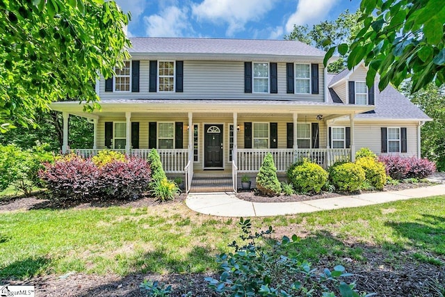500 E Mountain Creek Rd, Taylors, SC 29687 - colonial home with covered porch and a front yard