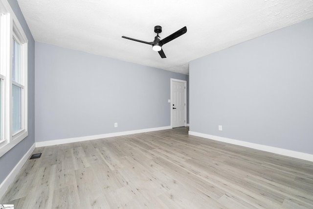 127 Chelsea St, Moore, SC 29369 - unfurnished room featuring light wood-style flooring, ceiling fan, and baseboards