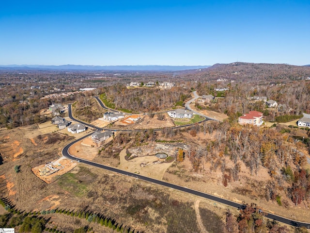 217 Trevi Dr Lot 463, Greenville, SC 29609 - aerial view of property and surrounding area featuring a mountain backdrop