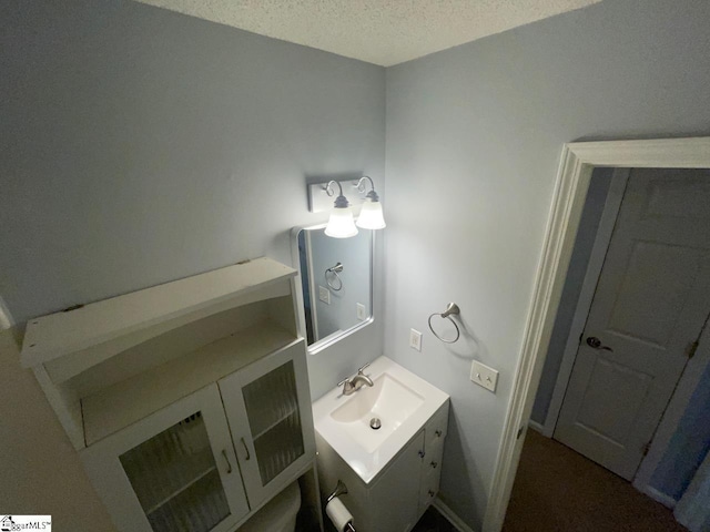 1002 Still Holllow Ln, Taylors, SC 29687 - bathroom with vanity and a textured ceiling