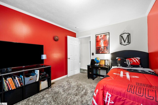 105 Penson Rd, Honea Path, SC 29654 - carpeted bedroom with crown molding and baseboards