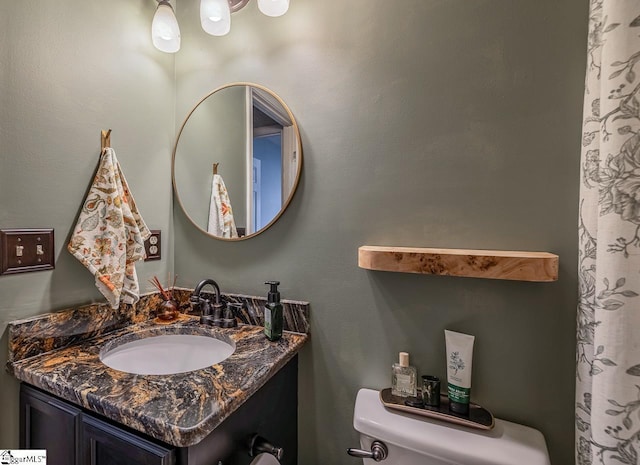 653 Chartwell Dr, Greer, SC 29650 - bathroom with toilet and vanity