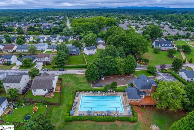 653 Chartwell Dr, Greer, SC 29650 - aerial view of residential area with a pool area