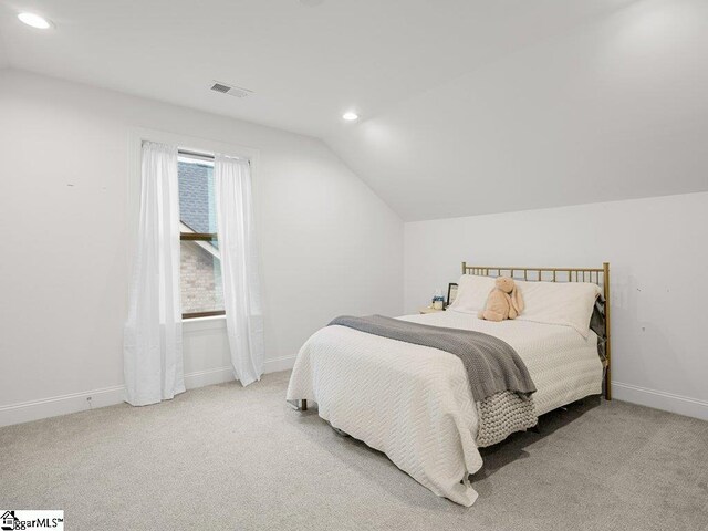 115 Harbor Master Ln, Taylors, SC 29687 - carpeted bedroom featuring vaulted ceiling, recessed lighting, and baseboards
