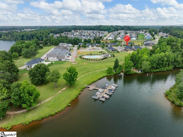 115 Harbor Master Ln, Taylors, SC 29687 - aerial view of a nearby body of water and a tree filled landscape