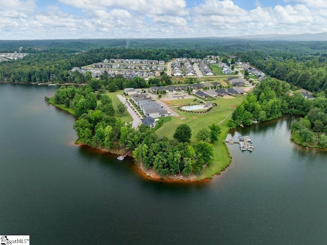 115 Harbor Master Ln, Taylors, SC 29687 - bird's eye view of a heavily wooded area and a nearby body of water