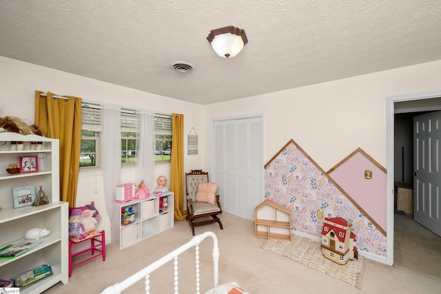 208 S Severn Cir, Easley, SC 29642 - game room featuring carpet flooring and a textured ceiling