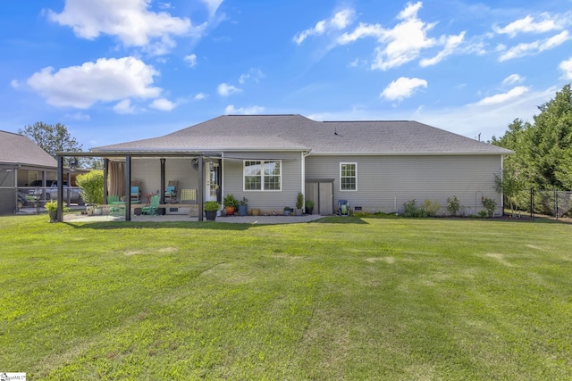 121 Lowe Rd, Piedmont, SC 29673 - rear view of property with a patio and a shingled roof