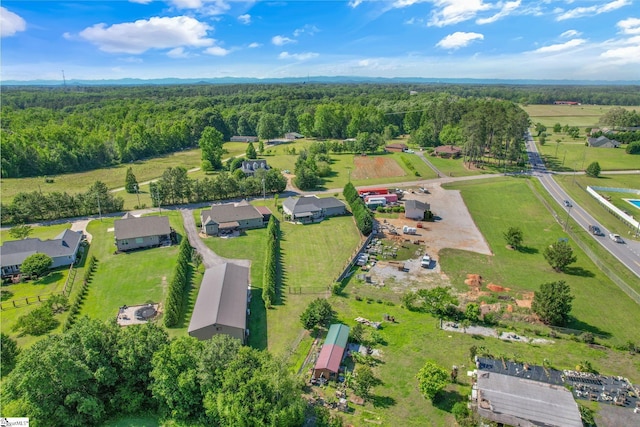 121 Lowe Rd, Piedmont, SC 29673 - aerial view of property and surrounding area featuring a heavily wooded area