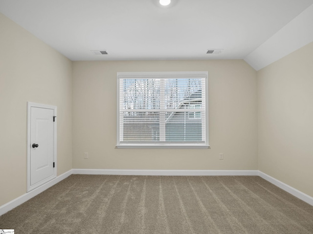 4427 Storehouse Run, Boiling Springs, SC 29316 - spare room with healthy amount of natural light, carpet, baseboards, and vaulted ceiling